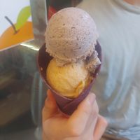 Black rice and cendol at ThaiVetro in Bangkok