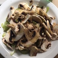 Mushroom carpaccio without Parmesan  at Pizzeria Pepe Verde in Ericeira