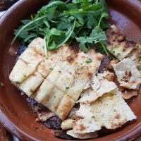 Garlic bread at Pizzeria Pepe Verde in Ericeira