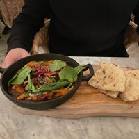 Vegan shakshuka chicken at Megan's In The Hamlet in South East London