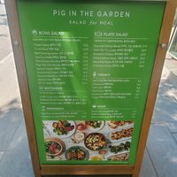 Menu at Pig in the Garden - Gwanghwamun in Seoul