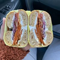 Lox Bagel Sandwich   at Ben & Esther's Vegan Jewish Deli in Portland