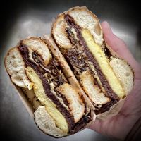 Stk n’ eggs  at Ben & Esther's Vegan Jewish Deli in Portland