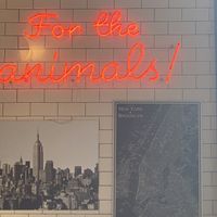 Vegan power!  at Ben & Esther's Vegan Jewish Deli in Portland