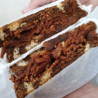 sandwich at Ben & Esther's Vegan Jewish Deli in Portland