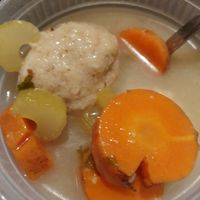 matzo ball soup at Ben & Esther's Vegan Jewish Deli in Portland
