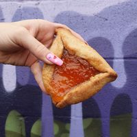 hamenstashen at Ben & Esther's Vegan Jewish Deli in Portland