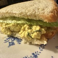 Eggless tofu salad   at Ben & Esther's Vegan Jewish Deli in Portland