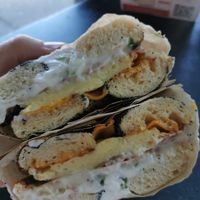 The RZA at Ben & Esther's Vegan Jewish Deli in Portland