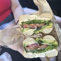 Veggie sandwich  at Ben & Esther's Vegan Jewish Deli in Portland