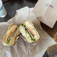 Veggie with Just egg  at Ben & Esther's Vegan Jewish Deli in Portland