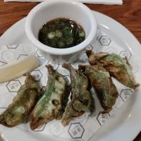 Vegan gyoza (5pc) at RAKKAN Ramen - Long Beach in Long Beach
