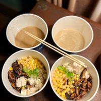 The Vegan Garnet and the Vegan Quartz. Ramen. Yummy and filling!  at RAKKAN Ramen - Long Beach in Long Beach