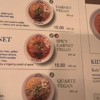 Vegan options  at RAKKAN Ramen - Long Beach in Long Beach