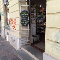 Shop entry at Zrno do Zrna in Ljubljana