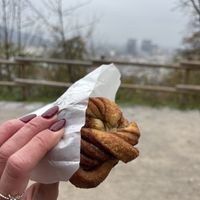 Vegan cinnamon roll  at Zrno do Zrna in Ljubljana