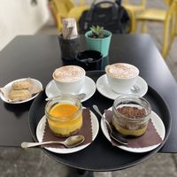 cappuccinos & dessert  at Cortese Café 900 in Florence