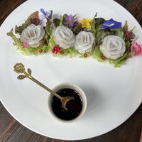 vegan thai dim sum (peanut and mushroom) - SO flavoursome  at Khao Kwan in Koh Chang