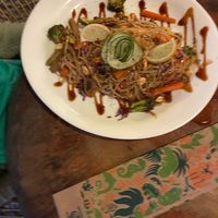 Singapore Noodles at El Sol Del Caribe in Puerto Viejo De Talamanca