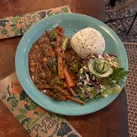 Indonesian curry at El Sol Del Caribe in Puerto Viejo De Talamanca