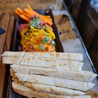 Trio hummus at Panorama in Barcelona