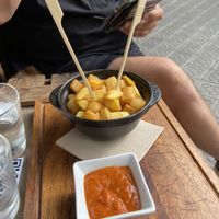 Patatas Bravas 🥔  at Panorama in Barcelona
