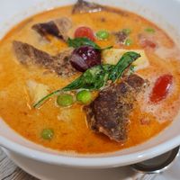Red curry with mushroom duck at Khun Churn in White in Bangkok