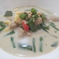 Green curry at Khun Churn in White in Bangkok