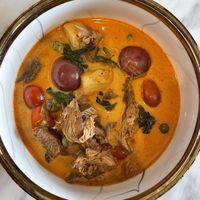 Duck curry very good   at Khun Churn in White in Bangkok