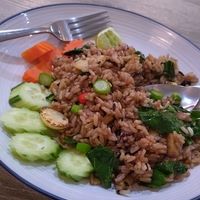 Fried Rice with Fermented Tofu and Chinese Cabbage at Khun Churn in White in Bangkok