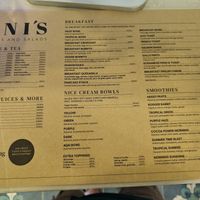 Menu at Ani's Bowls and Salads in Santa Teresa