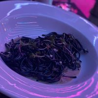 Spaghetti with garlic and chili  at Atelier M in Dubai