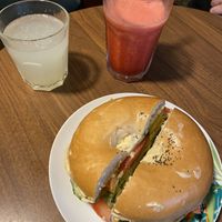 Bagel, lemonade and smoothie  at Emilie and the Cool Kids in Lille