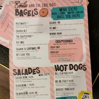 Menu June 2024 at Emilie and the Cool Kids in Cannes