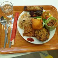 Vegan plate from the delicious buffet at Loving Hut - OC Nový Smíchov in Prague