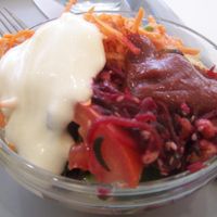Salad at Loving Hut - OC Nový Smíchov in Prague