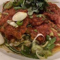 Zucchini pasta at Cassis in St Petersburg