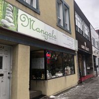 Outside at Mangala in Montreal