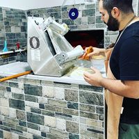 Lahmacun geliyor at Vegan Masa in Istanbul