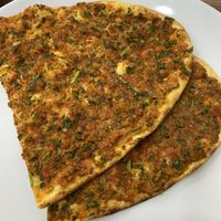 Lahmacun at Vegan Masa in Istanbul