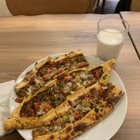 Minced meat & Cheese pita  at Vegan Masa in Istanbul