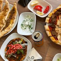 Part of what we ordered  at Vegan Masa in Istanbul