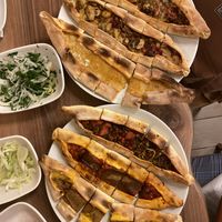 Mix plate for 3 people (Pide)  at Vegan Masa in Istanbul