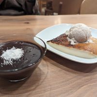 Supangle and Kazandibi at Vegan Masa in Istanbul