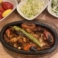 Mushrooms in pot  at Vegan Masa in Istanbul