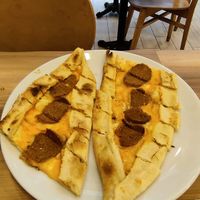 Vegan pide at Vegan Masa in Istanbul