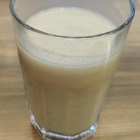 Vegan ayran (Turkish yogurt drink) at Vegan Masa in Istanbul