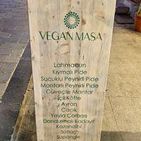 Sign at Vegan Masa in Istanbul
