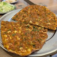 Lahmacun at Vegan Masa in Istanbul