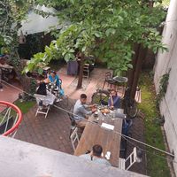 Outside at Simbio in Bucharest